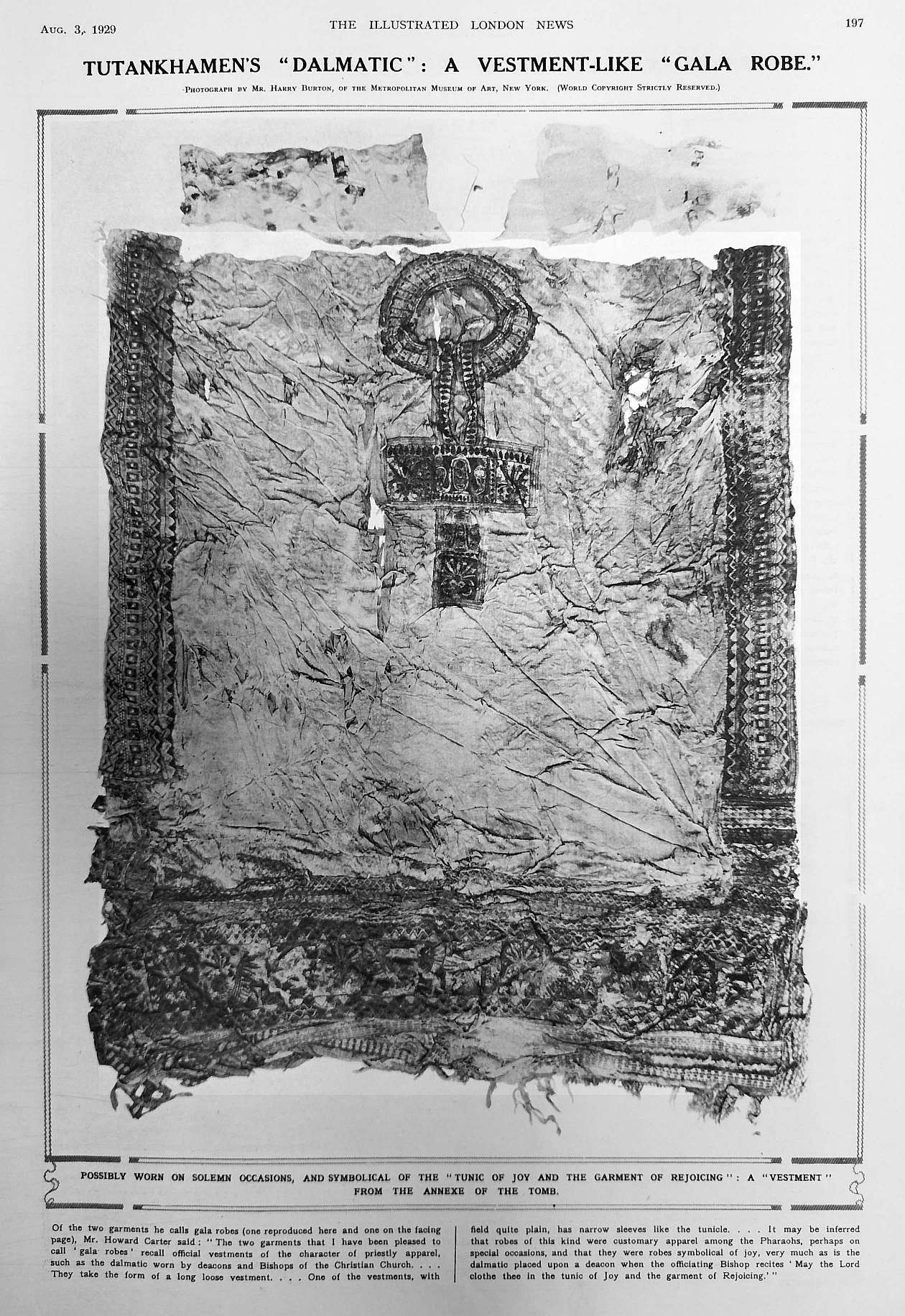 1929 tut dalmatic